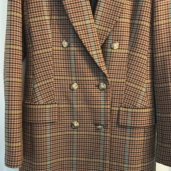 Wilfred Brown and Yellow Tailored Blazer - Picture 4 of 10